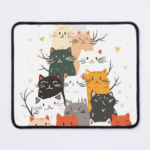 Item preview, Funny Christmas Tree Made Of Cats designed and sold by sheprint.