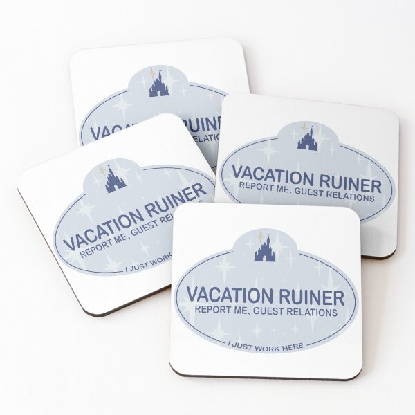 Item preview, Vacation Ruiner Nametag - New designed and sold by Some Imagination Designs.
