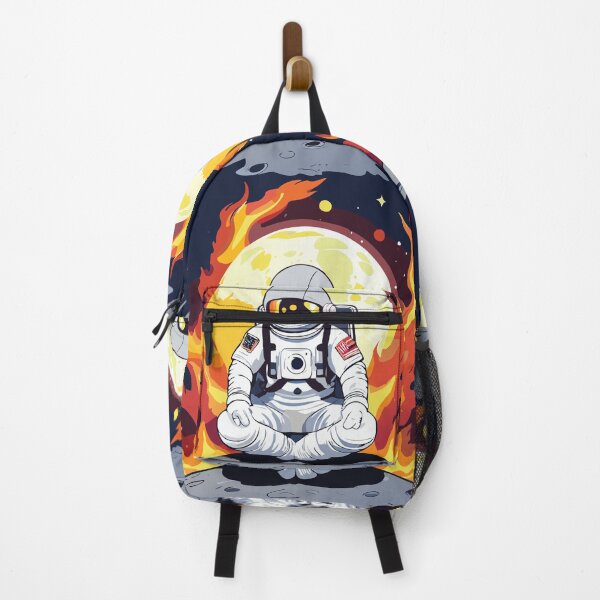 Item preview, astronaut meditate on the moon designed and sold by saksilpprompen.