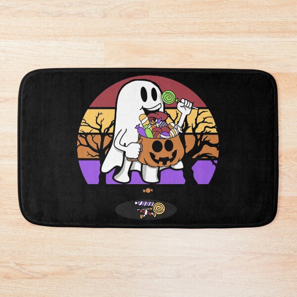 Item preview, Retro Sunset Funny Ghost Eating Candies Boosheet Boo Happy Halloween Spooky designed and sold by BBBLClo.