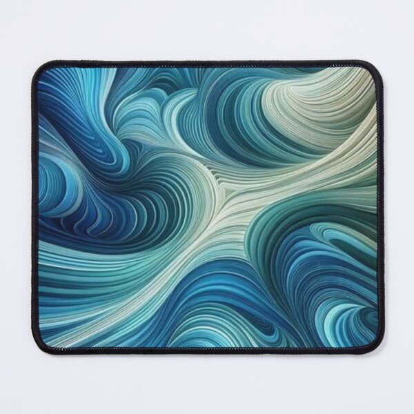 Item preview, An Abstract Wave Pattern In Shades Of Blue And Green. designed and sold by IrsathThaslima.