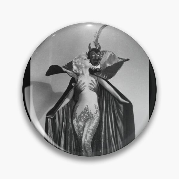 Item preview, Halloween Glamorous Witch with Devil designed and sold by VintageManiac.