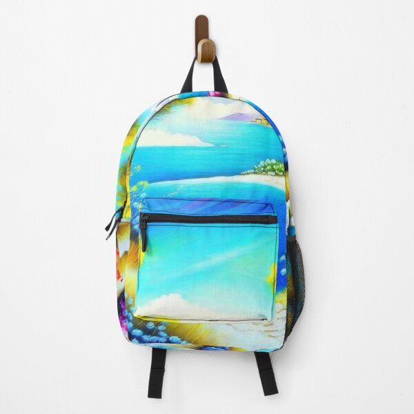 Item preview, colorful coastal landscape designed and sold by trendero.
