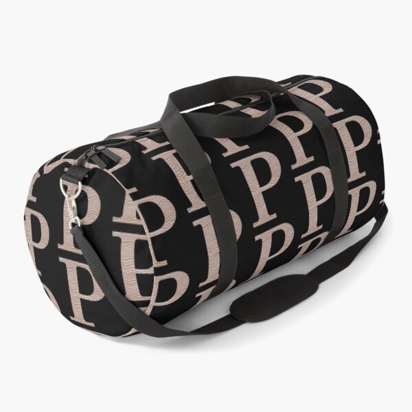Item preview, Letter P Metallic Look Stripes Silver Gold Copper designed and sold by theartofvikki.
