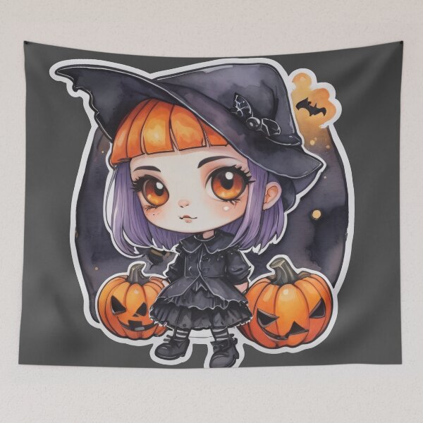 Item preview, Halloween Chibi Girl designed and sold by MadnessEnvelope.