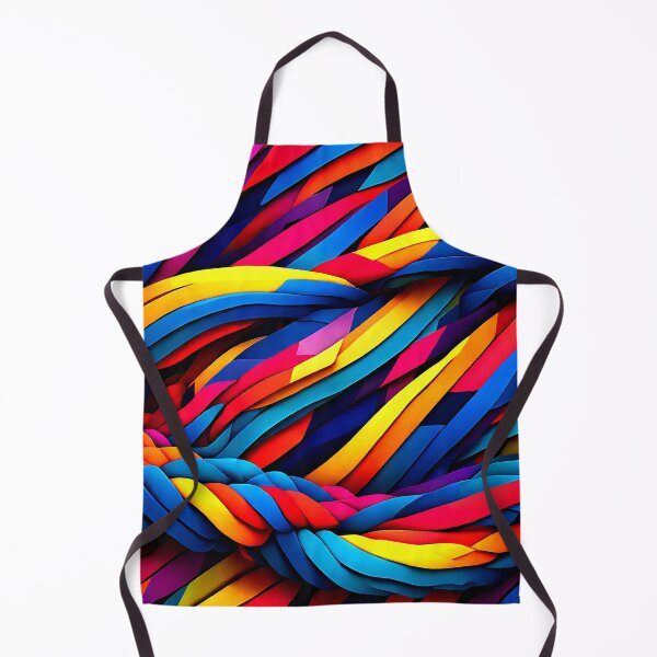 Item preview, Abstract rope design in a spectrum of colors for a lively, dynamic pattern designed and sold by Tchoice.