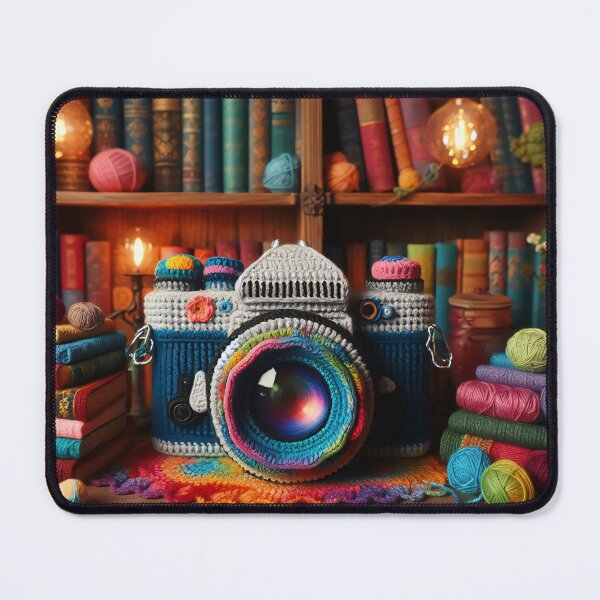Item preview, a knitted camera 4 designed and sold by editattire.