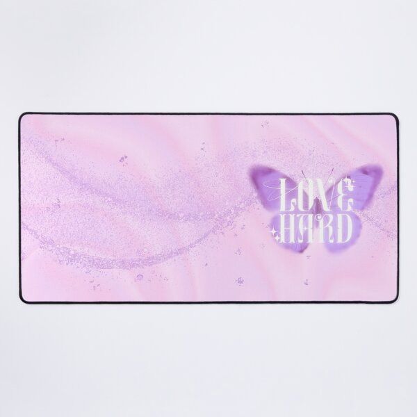 Item preview, Y2k love hard butterfly pink purple designed and sold by pinkuardesign.