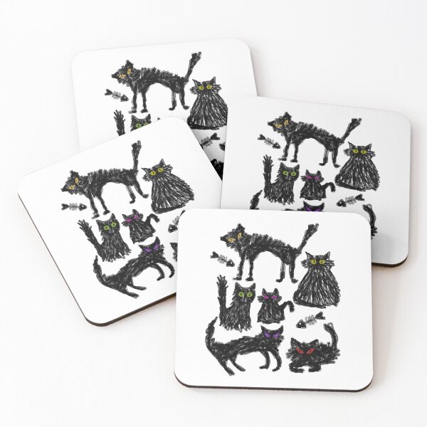 Item preview, A Glaring of Cats designed and sold by thelittleforest.