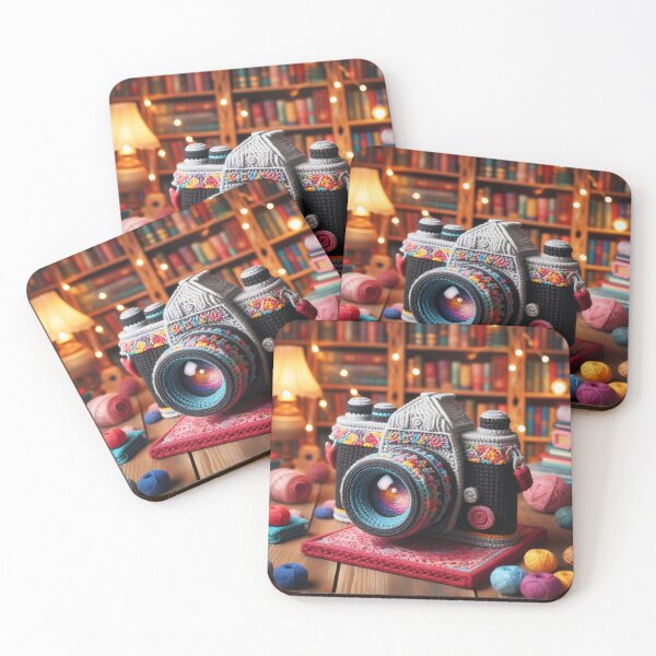 Item preview, a knitted camera 5 designed and sold by editattire.