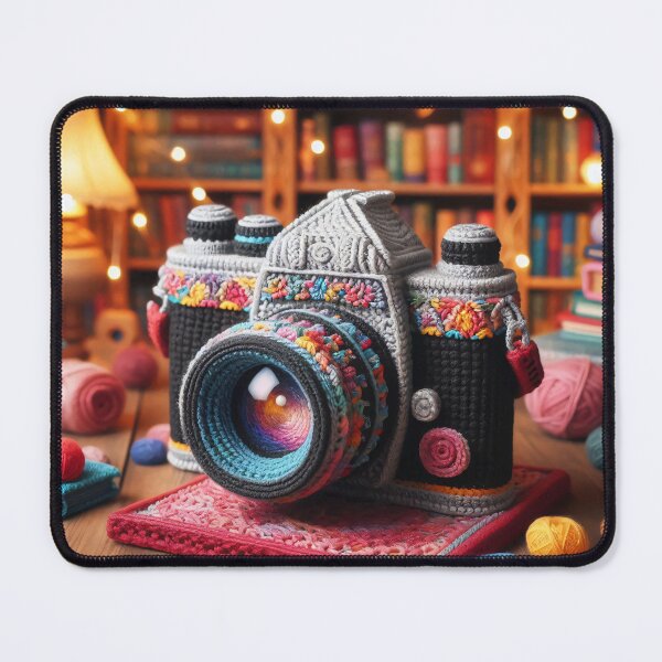 Item preview, a knitted camera 5 designed and sold by editattire.