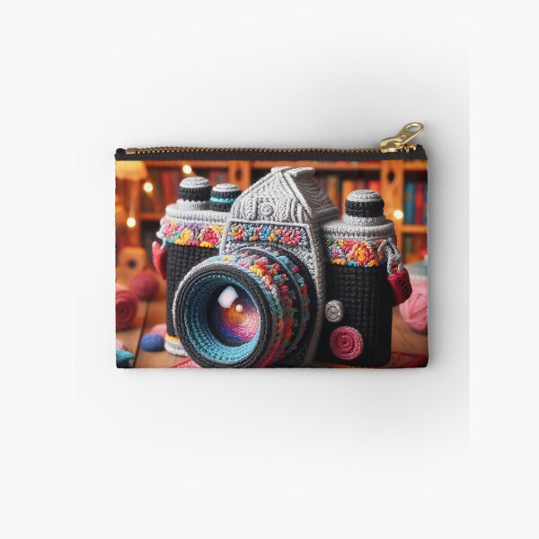 Item preview, a knitted camera 5 designed and sold by editattire.