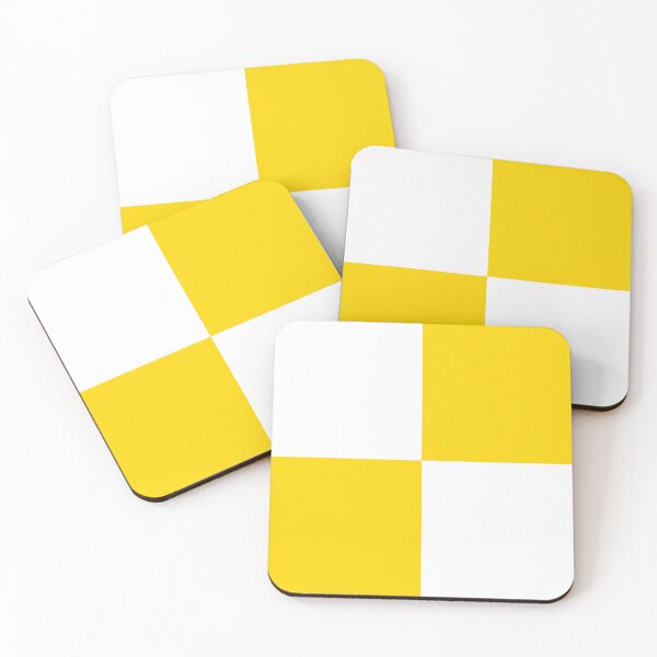 Item preview, Quarters - White and Gold Yellow designed and sold by JustPatterns2.