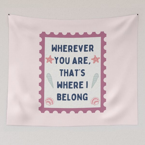Item preview, Wherever you are that's where I belong | People we meet on vacations | Emily Henry  designed and sold by Neadoodles.