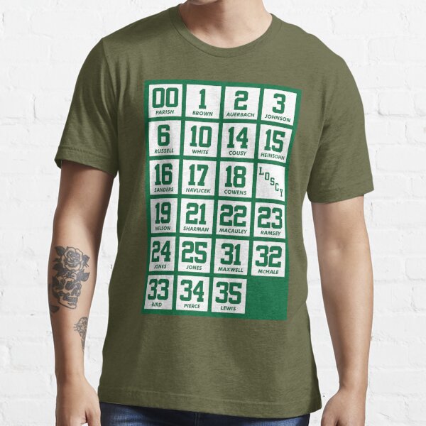 Retired Numbers - Celtics T-shirt by pkfortyseven #Aff , #Aff, #Numbers, # Retired, #Celtics, #pkf…