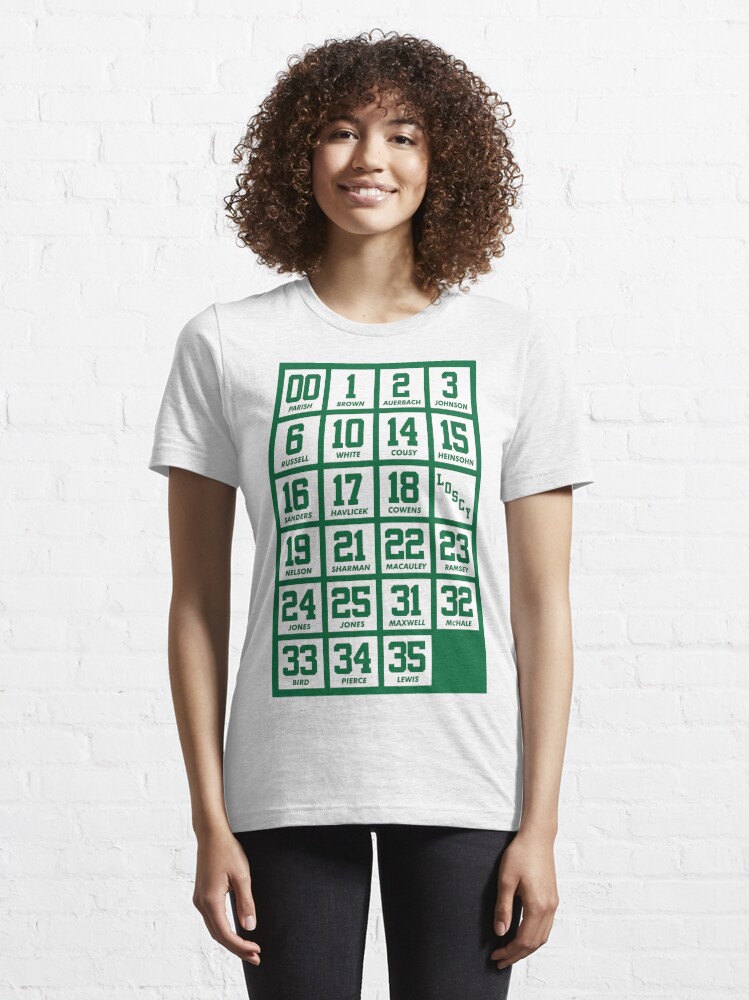 Retired Numbers - Celtics T-shirt by pkfortyseven #Aff , #Aff, #Numbers, # Retired, #Celtics, #pkf…