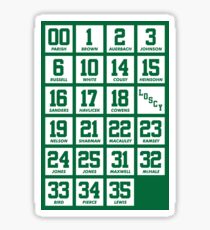 Retired Numbers - Celtics Sticker