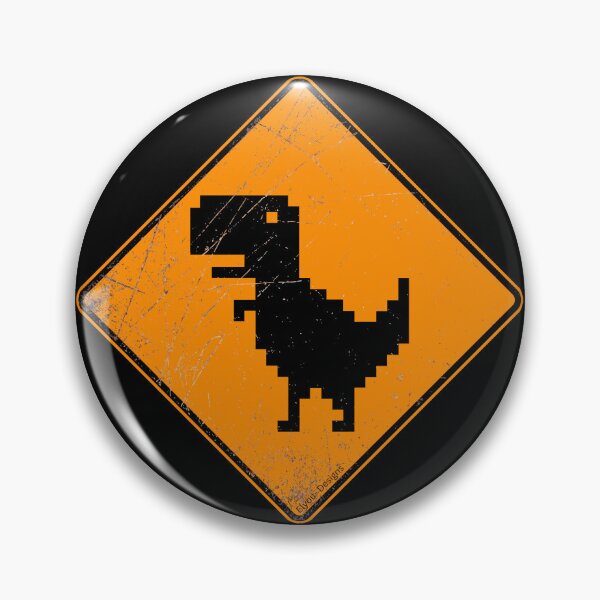 Item preview, Classic road sign design with iconic "no internet dino" designed and sold by elyou-designs.