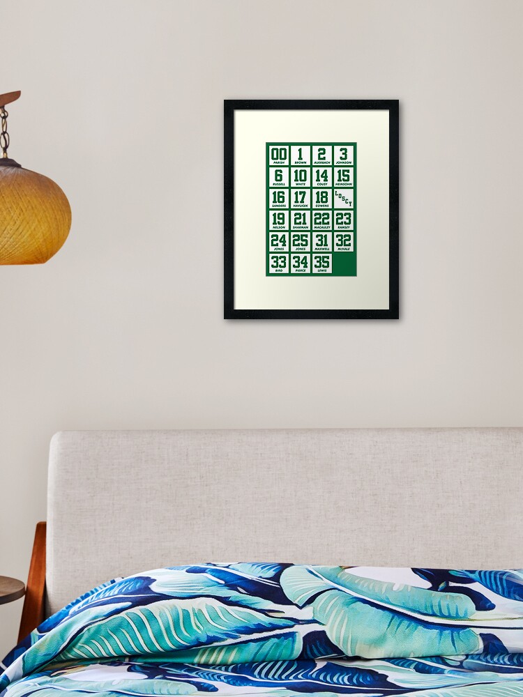 Retired Numbers - Celtics Canvas Print for Sale by pkfortyseven