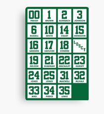 Retired Numbers - Celtics Canvas Print