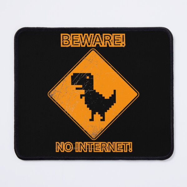 Item preview, Classic road sign design with iconic "no internet dino" designed and sold by elyou-designs.