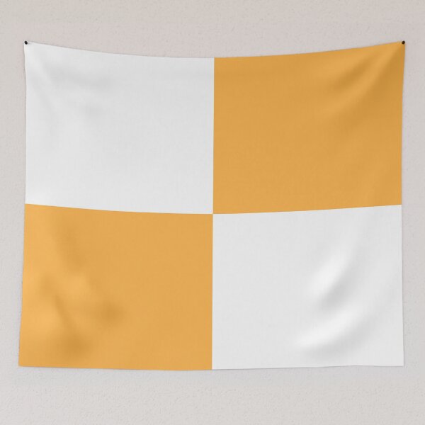 Item preview, Quarters - White and Pastel Orange designed and sold by JustPatterns2.