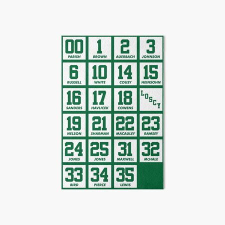 Celtics - Ramsey 23 Retired Number Clover (White) - Boston Celtics -  Posters and Art Prints