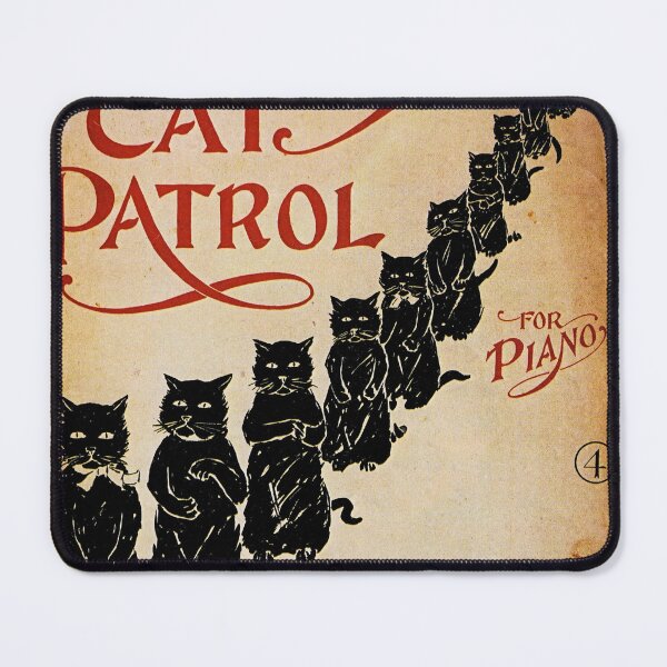 Item preview, Vintage retro advert featuring a black cat designed and sold by colliophoto.