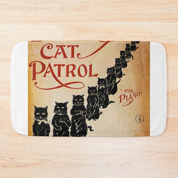 Item preview, Vintage retro advert featuring a black cat designed and sold by colliophoto.