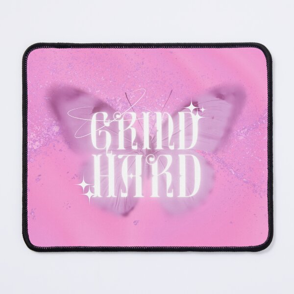 Item preview, Y2k grind hard butterfly pink designed and sold by pinkuardesign.