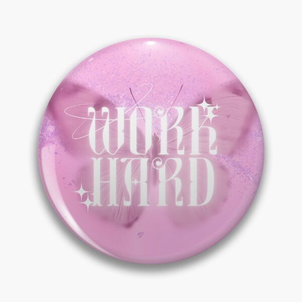 Item preview, Y2k work hard butterfly pink designed and sold by pinkuardesign.