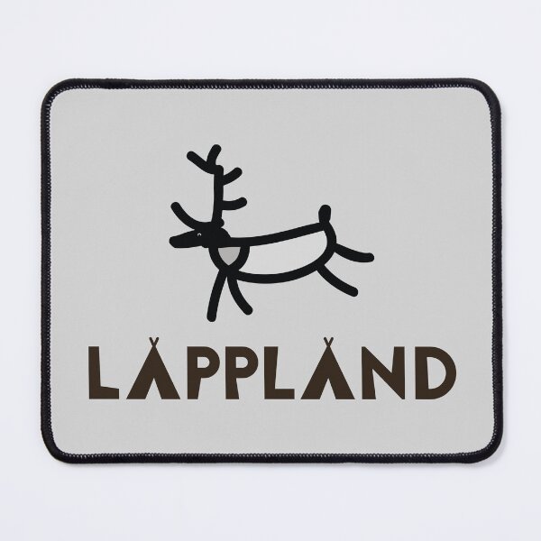 Artikelvorschau, Lappland mit springendem Rentier entworfen und verkauft von knappidesign.