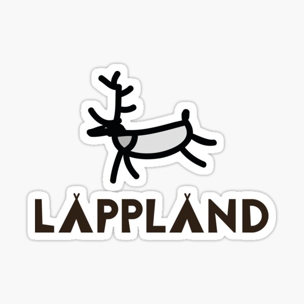 Aperçu de l'œuvre La Laponie avec un renne sauteur créée et vendue par knappidesign.