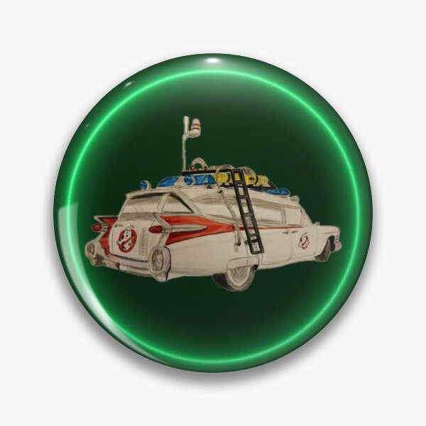 Item preview, Ecto 1 neon green badge designed and sold by Truck drawing art.