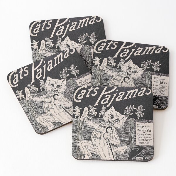 Artikelvorschau, Vintage-Retro-Werbung mit einer Katze im Pyjama entworfen und verkauft von colliophoto.