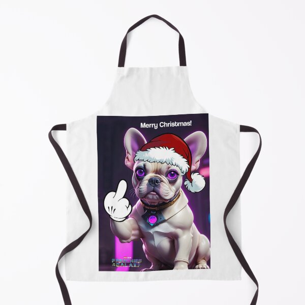Item preview, Merry Christmas! funny Space Frenchie giving the finger designed and sold by PineappleBlend.