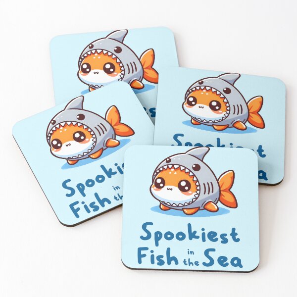 Item preview, Spookiest Fish in the Sea: Cute Shark Costume Fish Halloween Costume Kawaii GOldfish designed and sold by Gay-Koala.