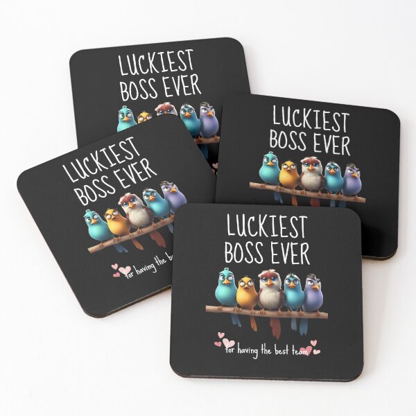 Item preview, Luckiest Boss Ever for Having The Best Team designed and sold by FarmOfCuties.