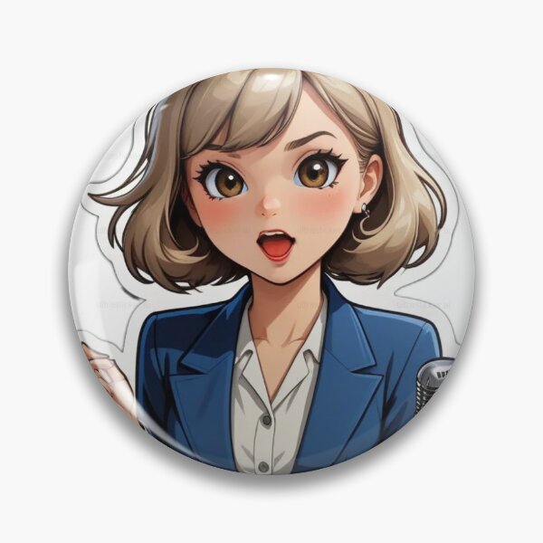 Item preview, Anime girl singing designed and sold by DeransDesigns.