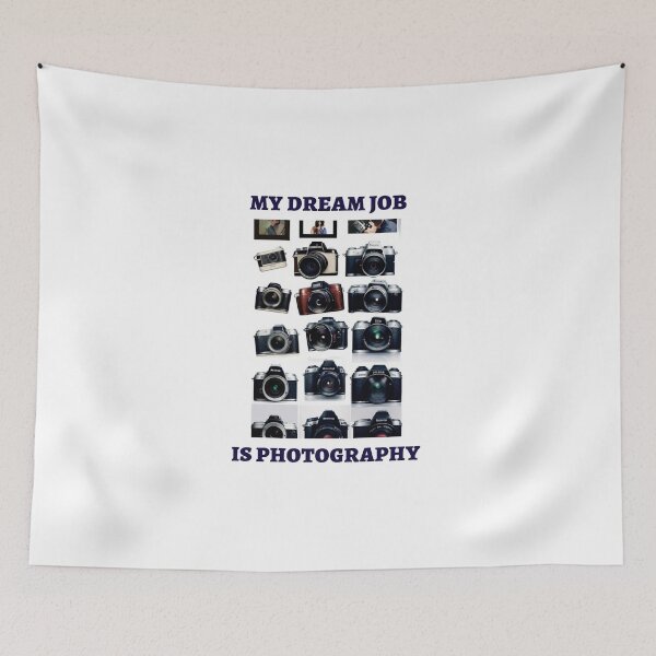 Item preview, My dream job is photography t-shirt top shirt designed and sold by OAKDEN.