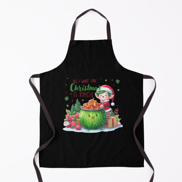 Item preview, Funny Kimchi Shirt and Gifts | All I want for Christmas is Kimchi! Christmas Elf designed and sold by Heritage Hive Studio.