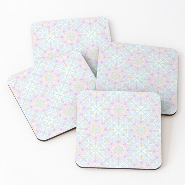 Item preview, Pastel Rainbow Ice Cream Sundae Diamond Tile Mandala designed and sold by Triplicate Limited.