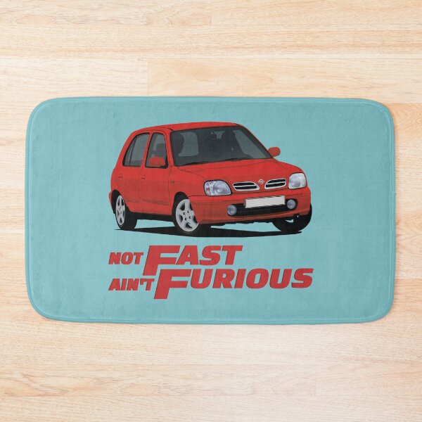 Item preview, Not Fast - Ain't Furious with a red Micra / March designed and sold by knappidesign.