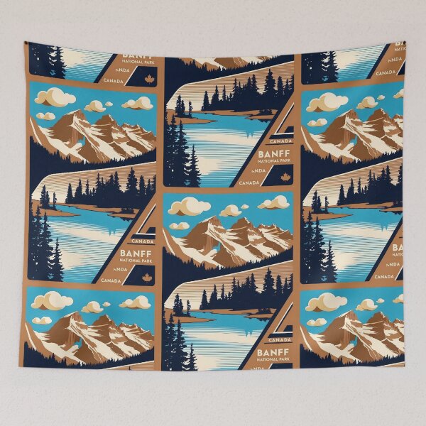 Item preview, Banff National Park Canada Vintage Travel Tourism  designed and sold by TravelersGems.