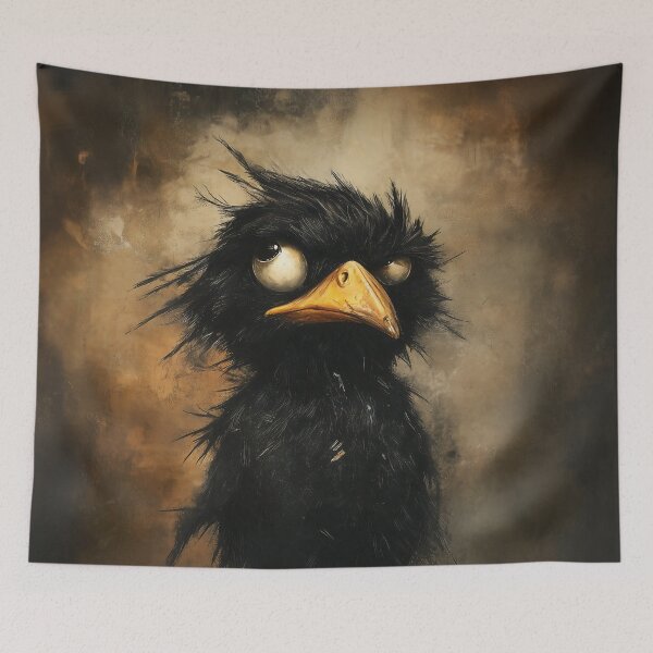 Item preview, Grumpy Blackbird Vibes - 'Meh' in Style designed and sold by Juuskus.