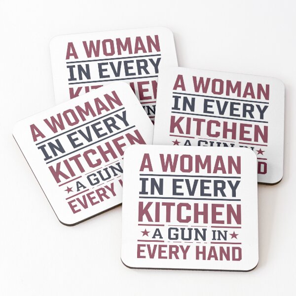 Item preview, A Woman In Every Kitchen A Gun In Every Hand designed and sold by TahfahTk.