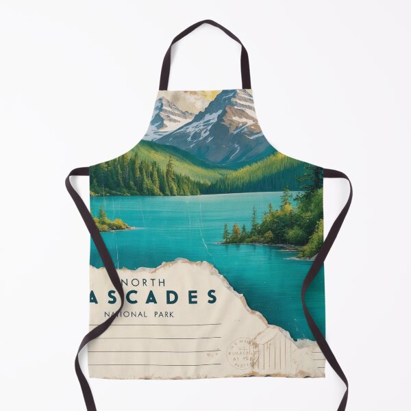 Item preview, North Cascades National Park Postcard Vintage Retro Travel designed and sold by TravelPostcardGems.