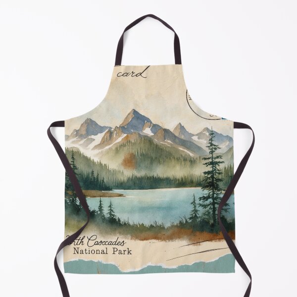 Item preview, North Cascades National Park Postcard Vintage Retro Travel designed and sold by TravelPostcardGems.