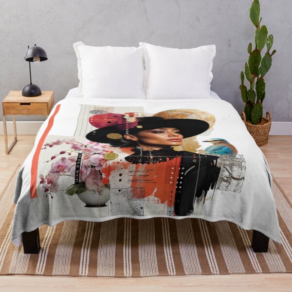 Item preview, Collage Wall Art T-shirt Design: Girl with Hat designed and sold by ForeverPrintsOK.