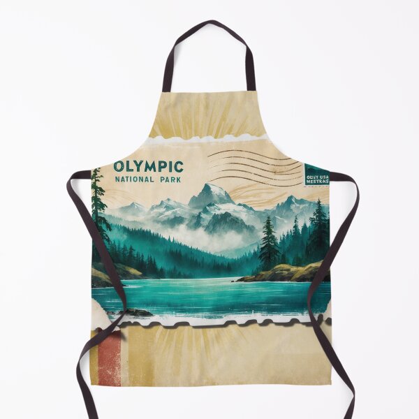 Item preview, Olympic National Park Postcard Vintage Retro Travel designed and sold by TravelPostcardGems.